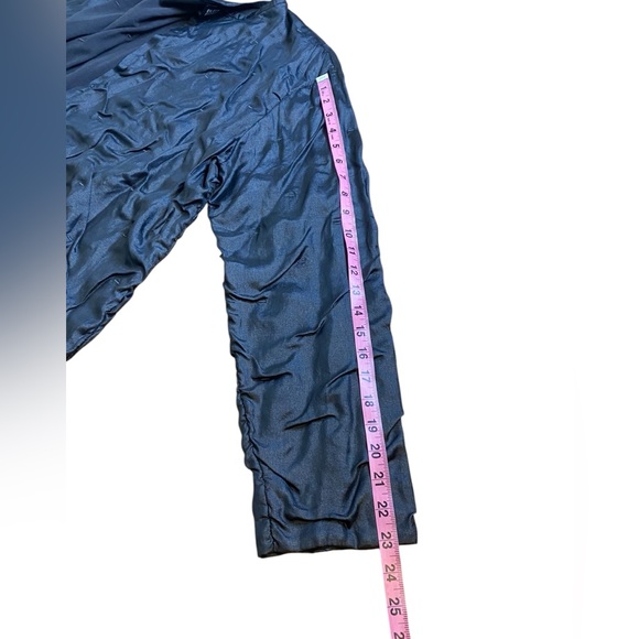 Eileen Fisher Silk Pleated Puffy Cardigan Jacket Women’s Size L - Picture 10 of 10